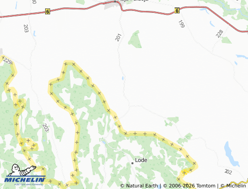 MICHELIN Penuja map - ViaMichelin