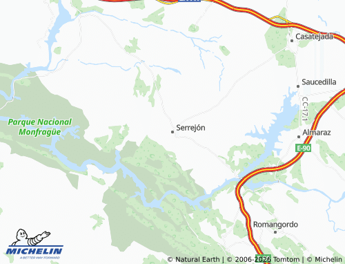 MICHELIN Serrejón map - ViaMichelin