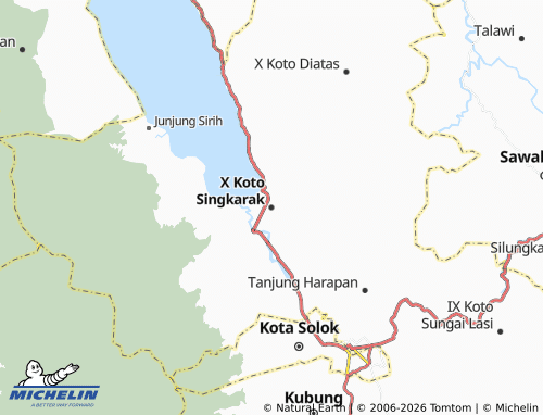 MICHELIN X Koto Singkarak map - ViaMichelin