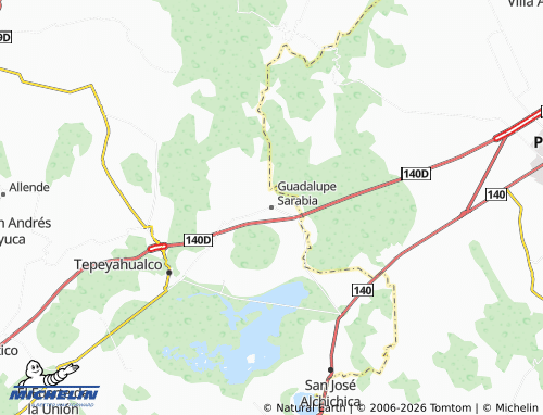Mappa MICHELIN Guadalupe Sarabia - ViaMichelin