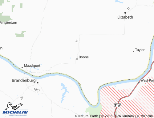 Carte MICHELIN Boone - ViaMichelin