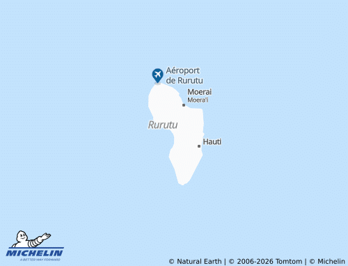 MICHELIN Avera-Rurutu map - ViaMichelin