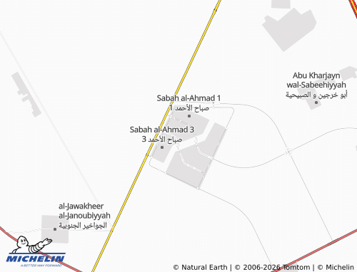 MICHELIN Sabah Al Ahmad 2 Block 4 map - ViaMichelin