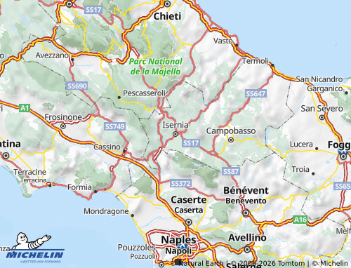 MICHELIN-Landkarte Isernia - ViaMichelin