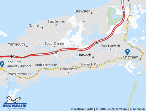 Carte MICHELIN Northwest Harwich - ViaMichelin