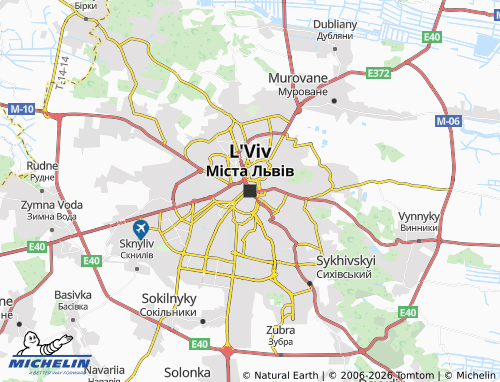 MICHELIN Lviv map - ViaMichelin
