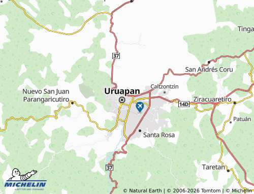MICHELIN Constitución map - ViaMichelin