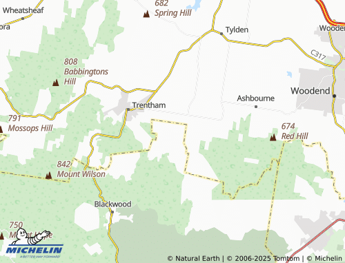 MICHELIN North Blackwood map - ViaMichelin
