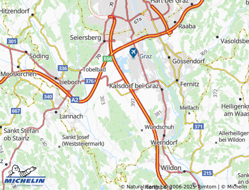 Carte MICHELIN Laa - ViaMichelin