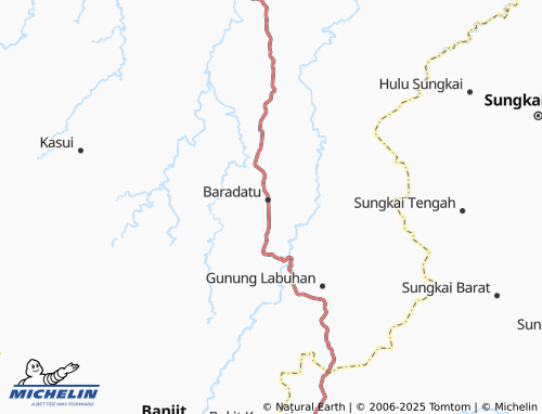 MICHELIN Tiuh Balak Pasar map - ViaMichelin