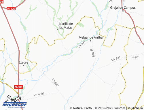 MICHELIN Melgar de Abajo map - ViaMichelin