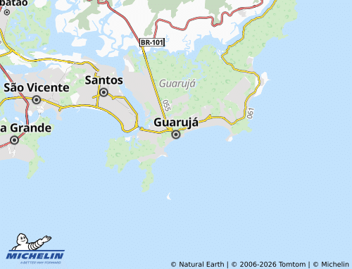 Mapa MICHELIN Guarujá - ViaMichelin