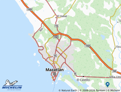 Mapa MICHELIN Valles del Ejido - ViaMichelin