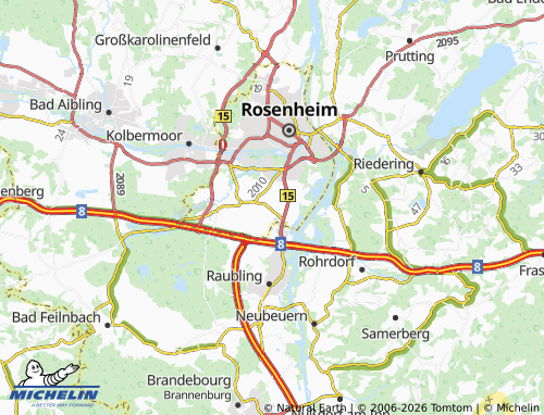 MICHELIN Aising Schonau map - ViaMichelin