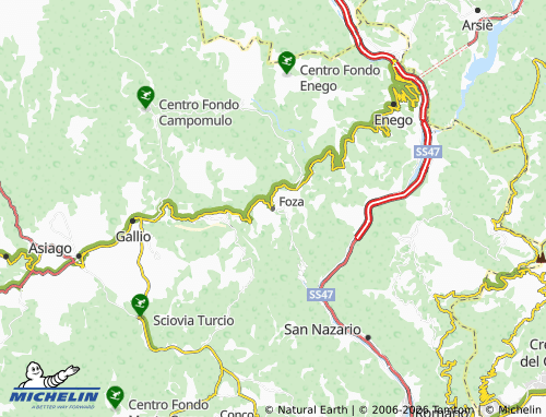 Mapa MICHELIN Foza - ViaMichelin