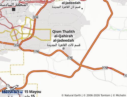 MICHELIN Qesm 3rd New Cairo map - ViaMichelin