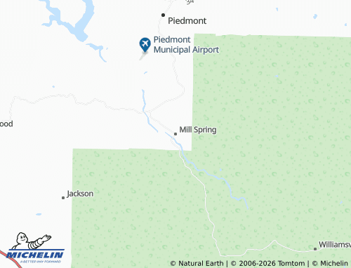Mapa MICHELIN Mill Spring - ViaMichelin