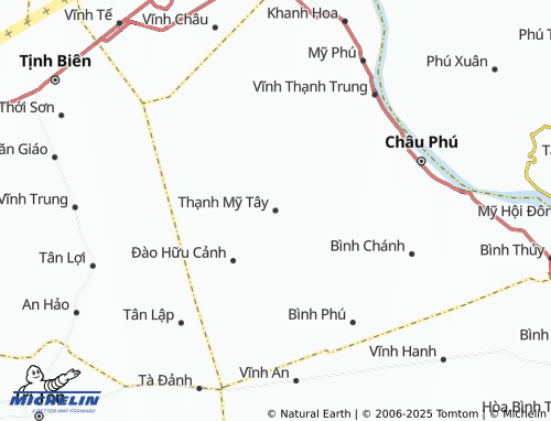 MICHELIN Thạnh Mỹ Tây map - ViaMichelin