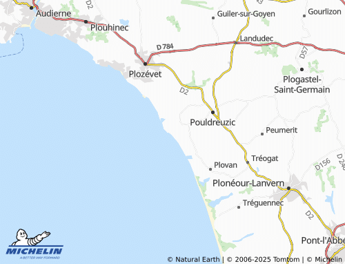 MICHELIN Penhors map - ViaMichelin