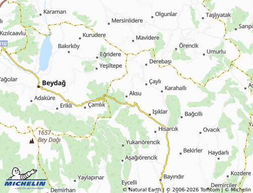 MICHELIN Aksu map - ViaMichelin