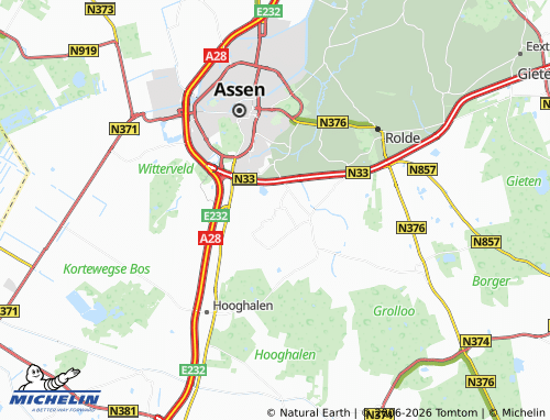 MICHELIN Eleveld map - ViaMichelin