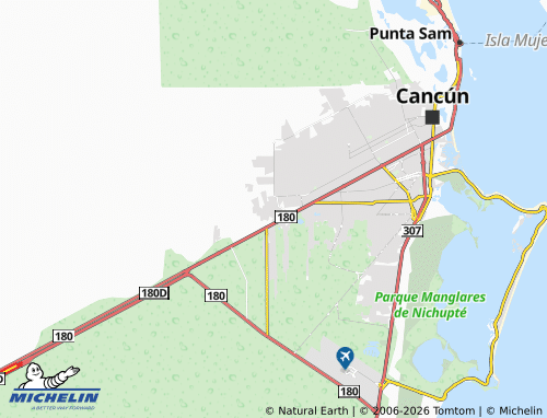 Mappa MICHELIN Paraíso Maya - ViaMichelin
