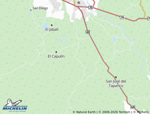 Mappa MICHELIN La Palmita - ViaMichelin