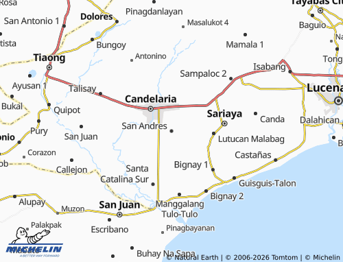 MICHELIN San Andres map - ViaMichelin