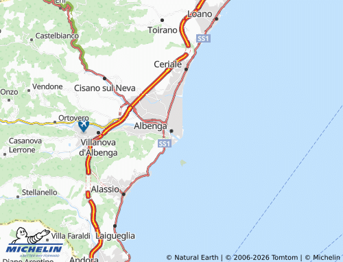 Carte MICHELIN Albenga - ViaMichelin