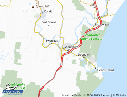 Mapa MICHELIN Woodburn - ViaMichelin