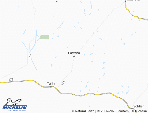 MICHELIN Castana map - ViaMichelin