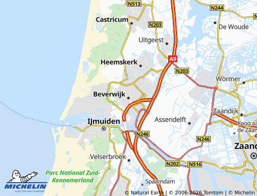 MICHELIN Beverwijk map - ViaMichelin