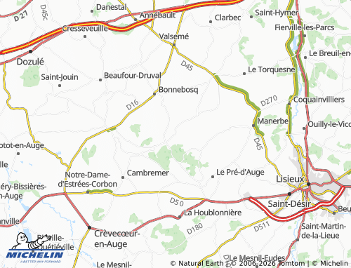 MICHELIN La Roque-Baignard map - ViaMichelin