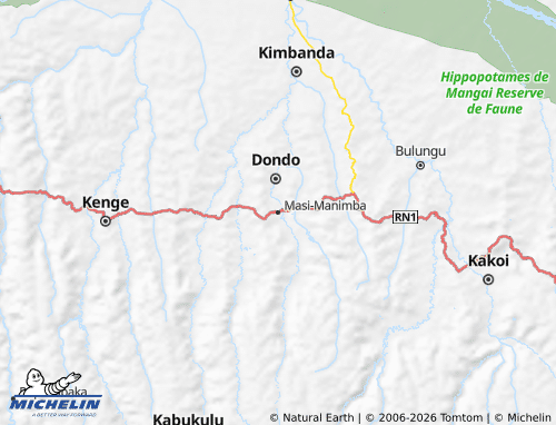 Mapa MICHELIN Masi-Manimba - ViaMichelin