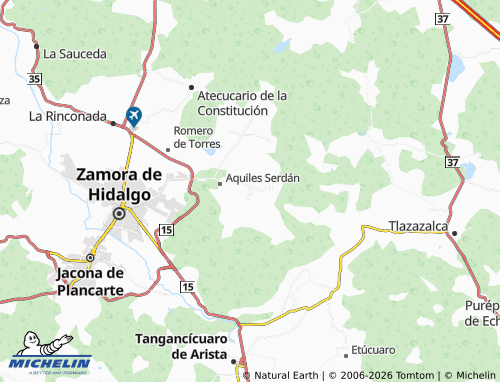 Mapa MICHELIN Ojo de Agua - ViaMichelin