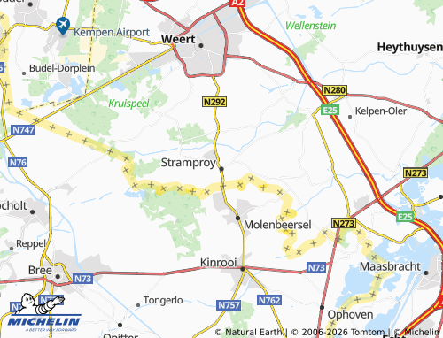 Kaart MICHELIN Stramproy - ViaMichelin