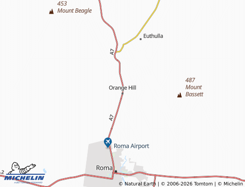 MICHELIN Orange Hill map - ViaMichelin