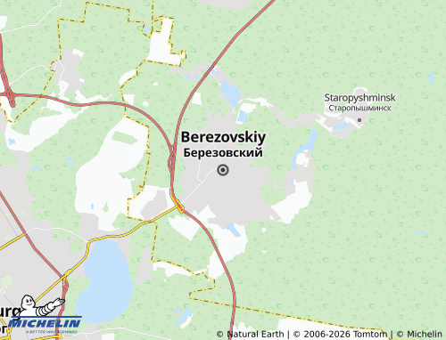 MICHELIN-Landkarte Berezovskiy - ViaMichelin