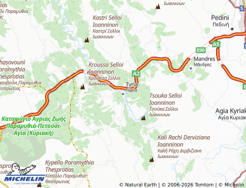 Carte MICHELIN Tyria - ViaMichelin