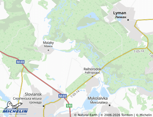 Mappa MICHELIN Donetske - ViaMichelin