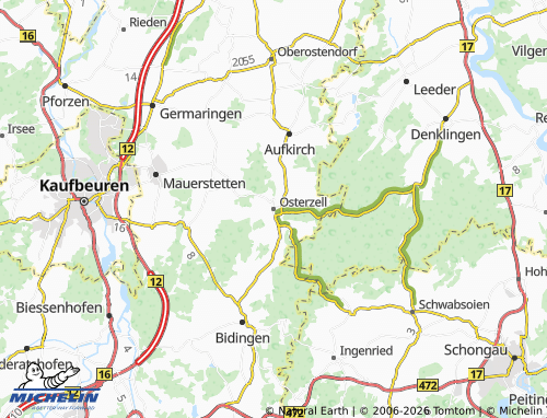 MICHELIN Osterzell map - ViaMichelin