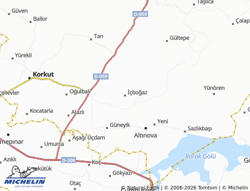 Mappa MICHELIN İçboğaz - ViaMichelin
