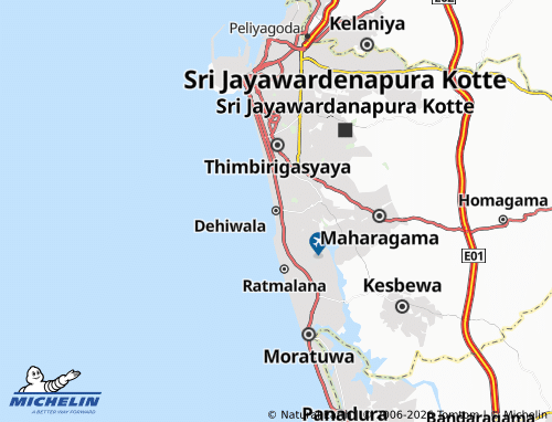 Mappa MICHELIN Dehiwala-Mount Lavinia - ViaMichelin