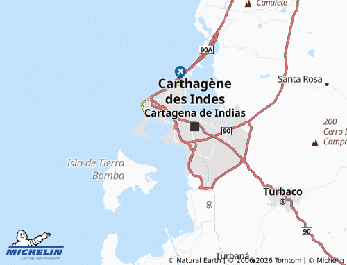 Carte MICHELIN El Bosque - ViaMichelin