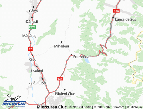 Mappa MICHELIN Frumoasa - ViaMichelin