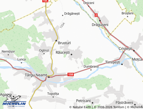 Mappa MICHELIN Răucești - ViaMichelin