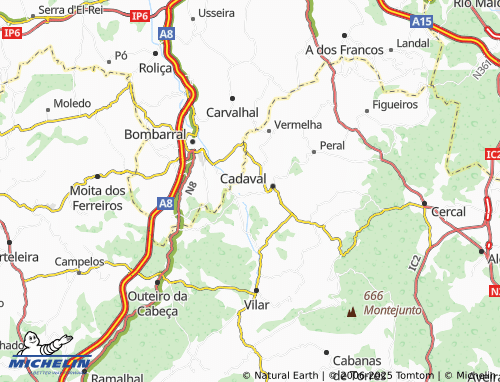MICHELIN Adão Lobo map - ViaMichelin