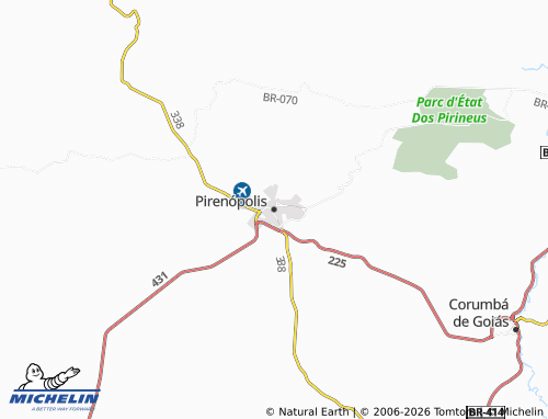 Kaart MICHELIN Pirenópolis - ViaMichelin