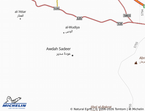 MICHELIN-Landkarte Awdah Sadeer - ViaMichelin
