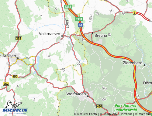 Mapa MICHELIN Ehringen - ViaMichelin